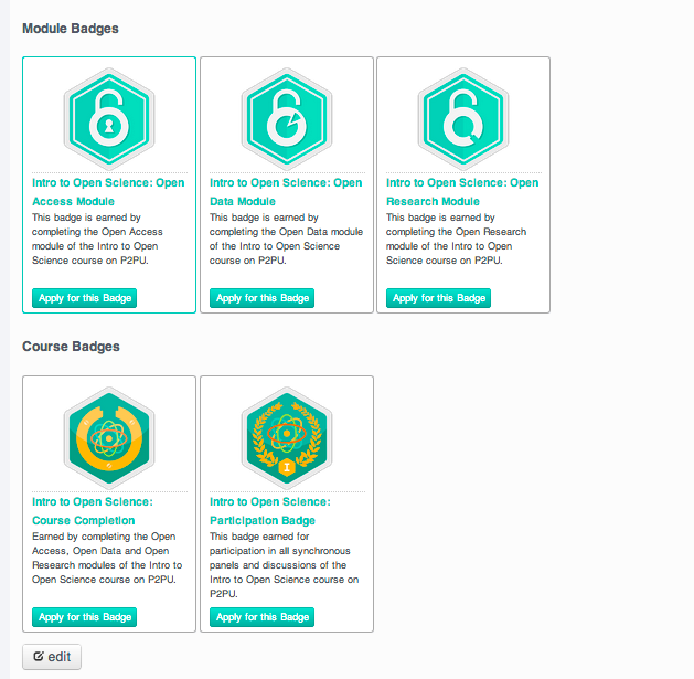 Open Research Badges